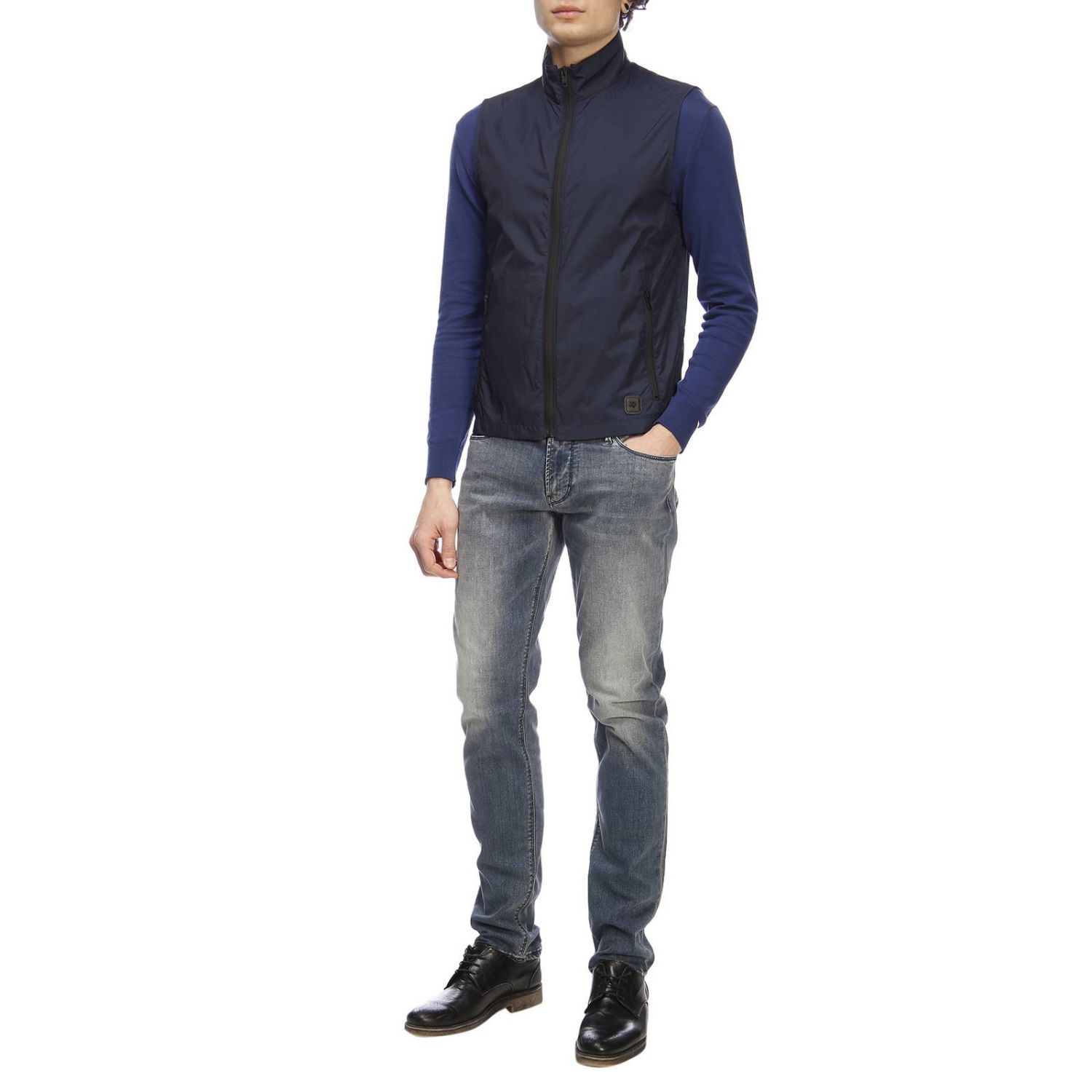 Fay Outlet: suit vest for man - Blue | Fay suit vest NAM10380510 QSF ...