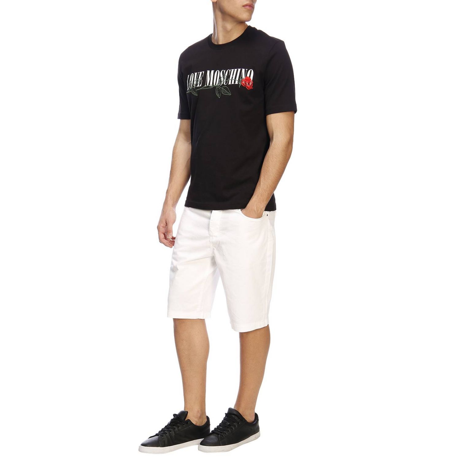 Love Moschino Outlet: t-shirt for man - Black | Love Moschino t-shirt ...