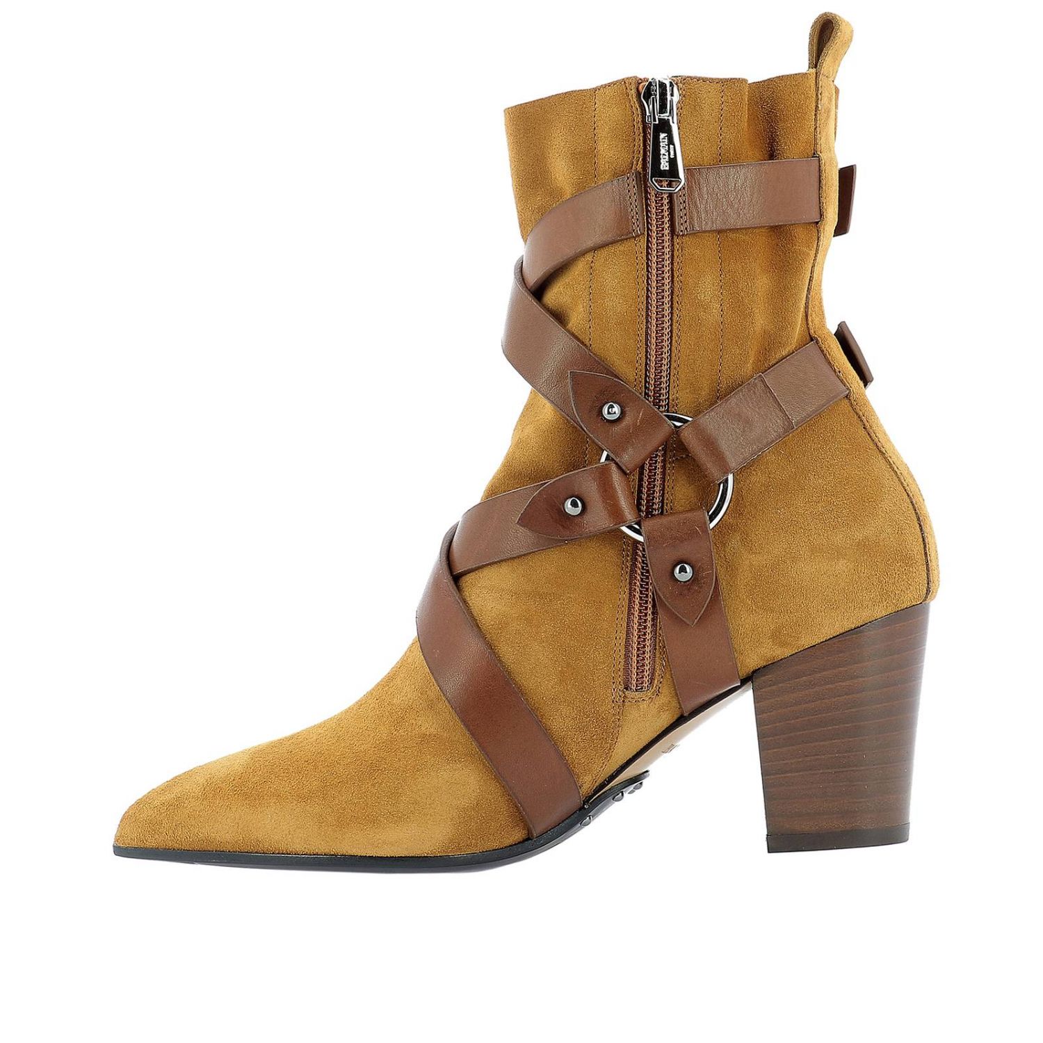 Stivaletto Ranger In Pelle Liscia Nera Donna - BALMAIN - Russocapri