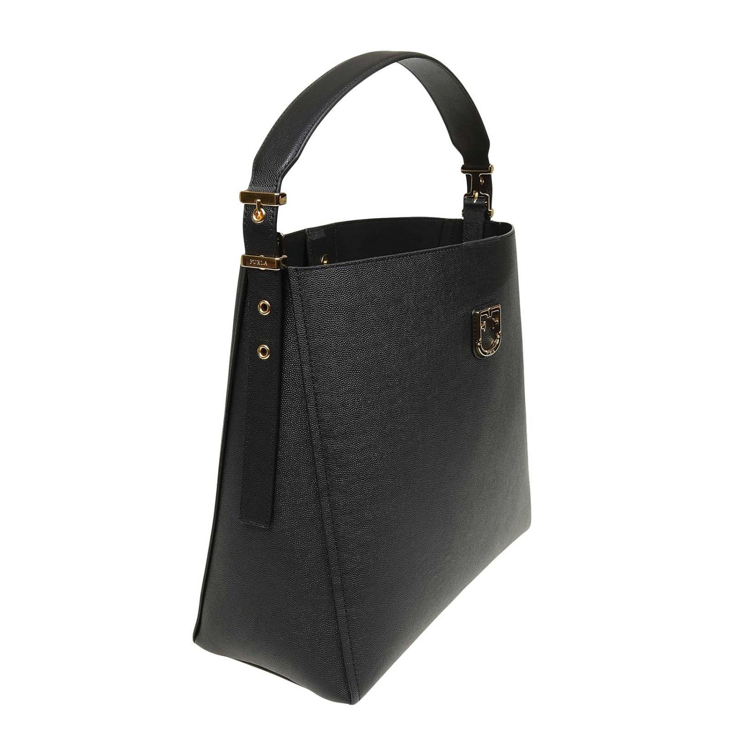 Furla Outlet Shoulder bag women Black Shoulder Bag Furla 1008051