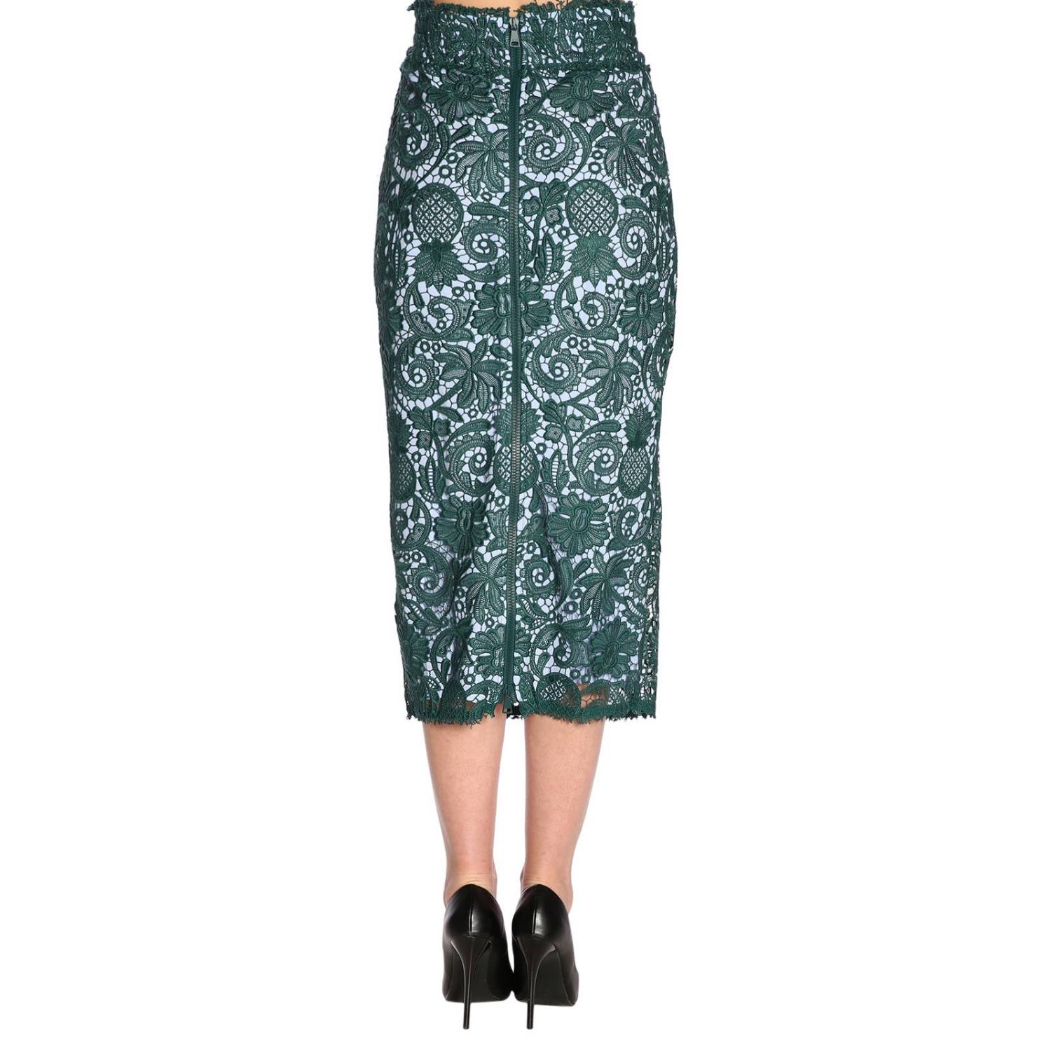 N° 21 Outlet: Skirt women - Green | Skirt N° 21 0C0115279 GIGLIO.COM