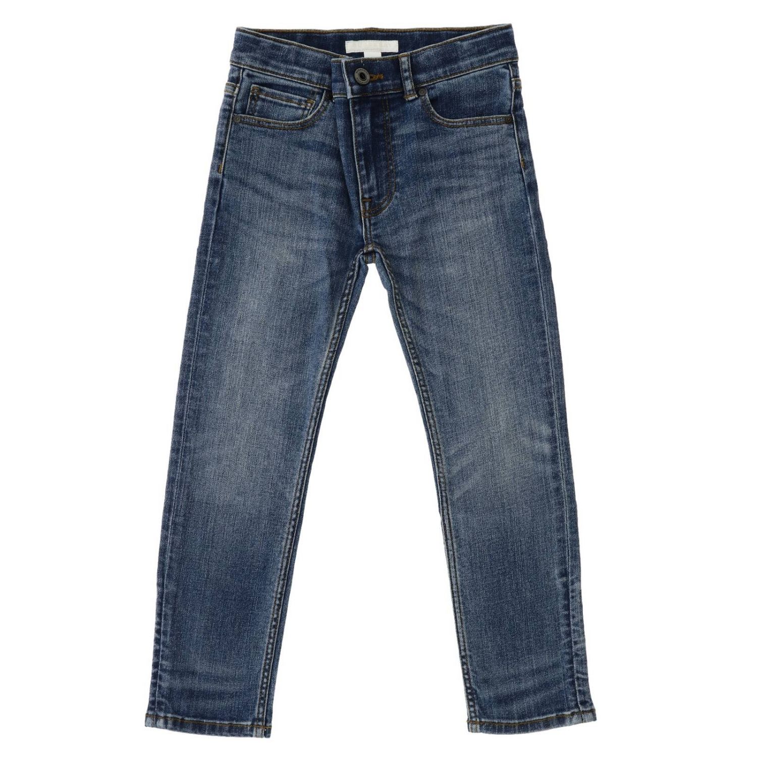 BURBERRY: jeans for boys - Blue | Burberry jeans 4063493 online at ...