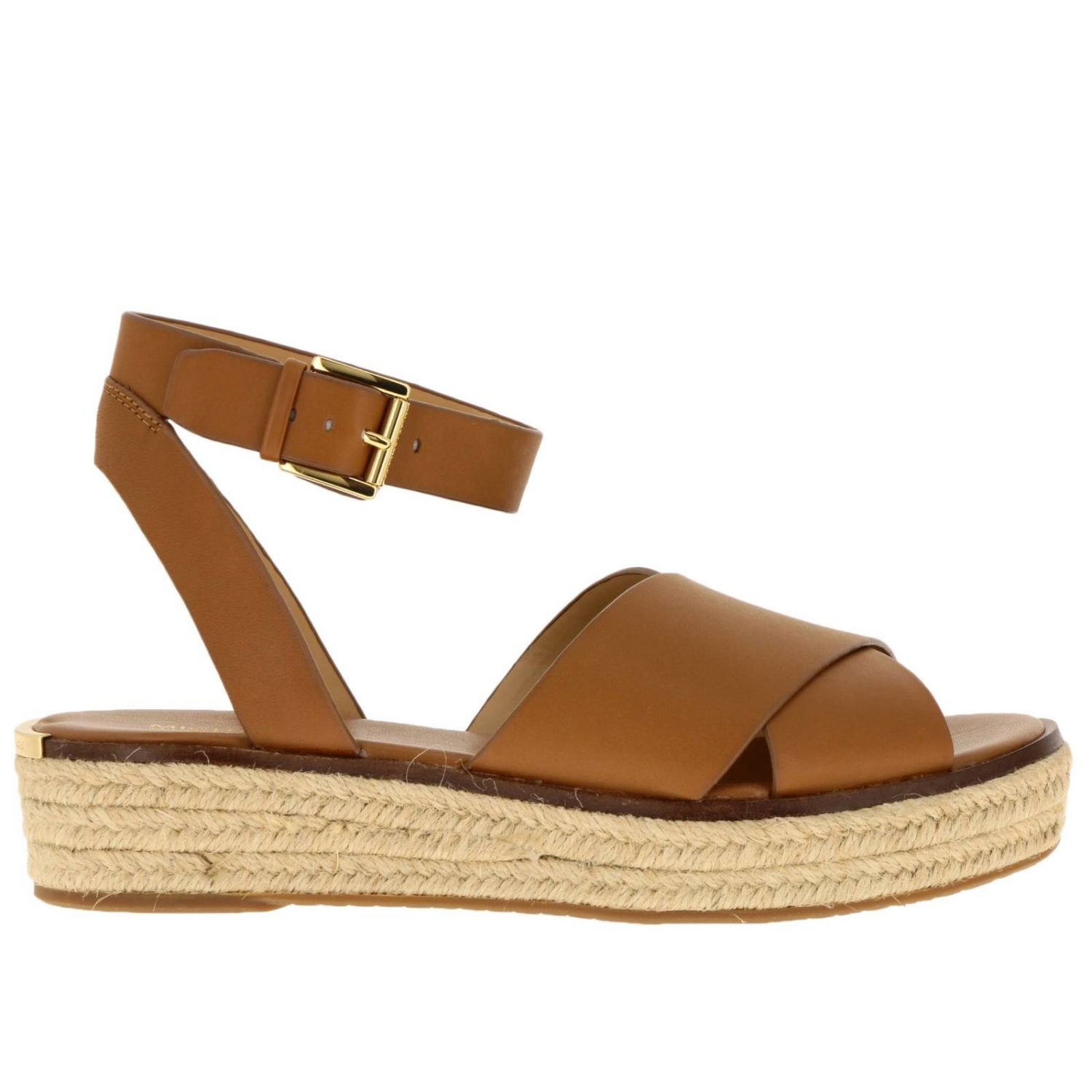 Michael Kors Outlet: flat sandals for woman - Brown | Michael Kors flat  sandals 40S9ABFA1L online on 