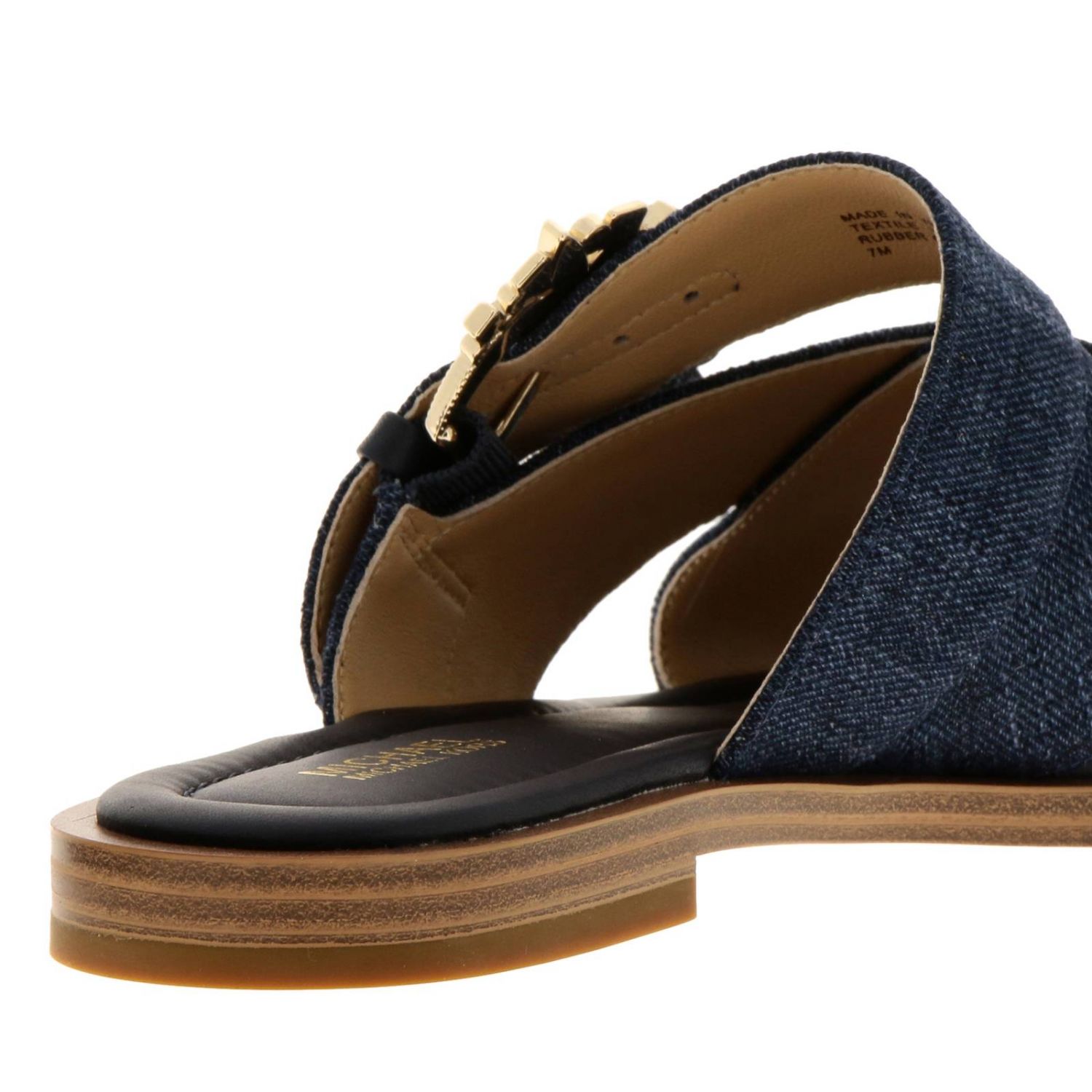 Michael Kors Outlet: flat sandals for women - Blue | Michael Kors flat ...