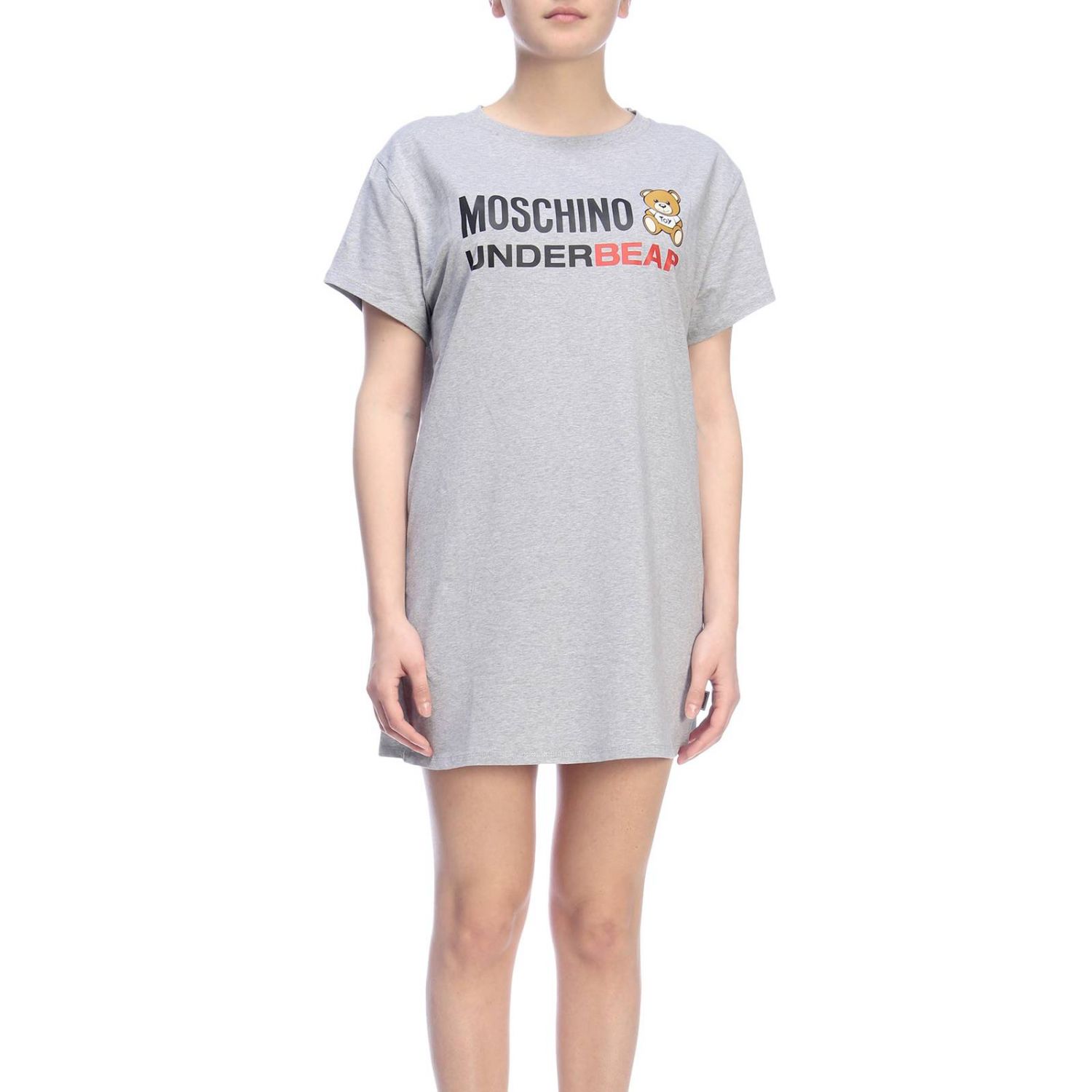 Moschino Outlet: T-shirt women Underbear - Grey | T-Shirt Moschino ...