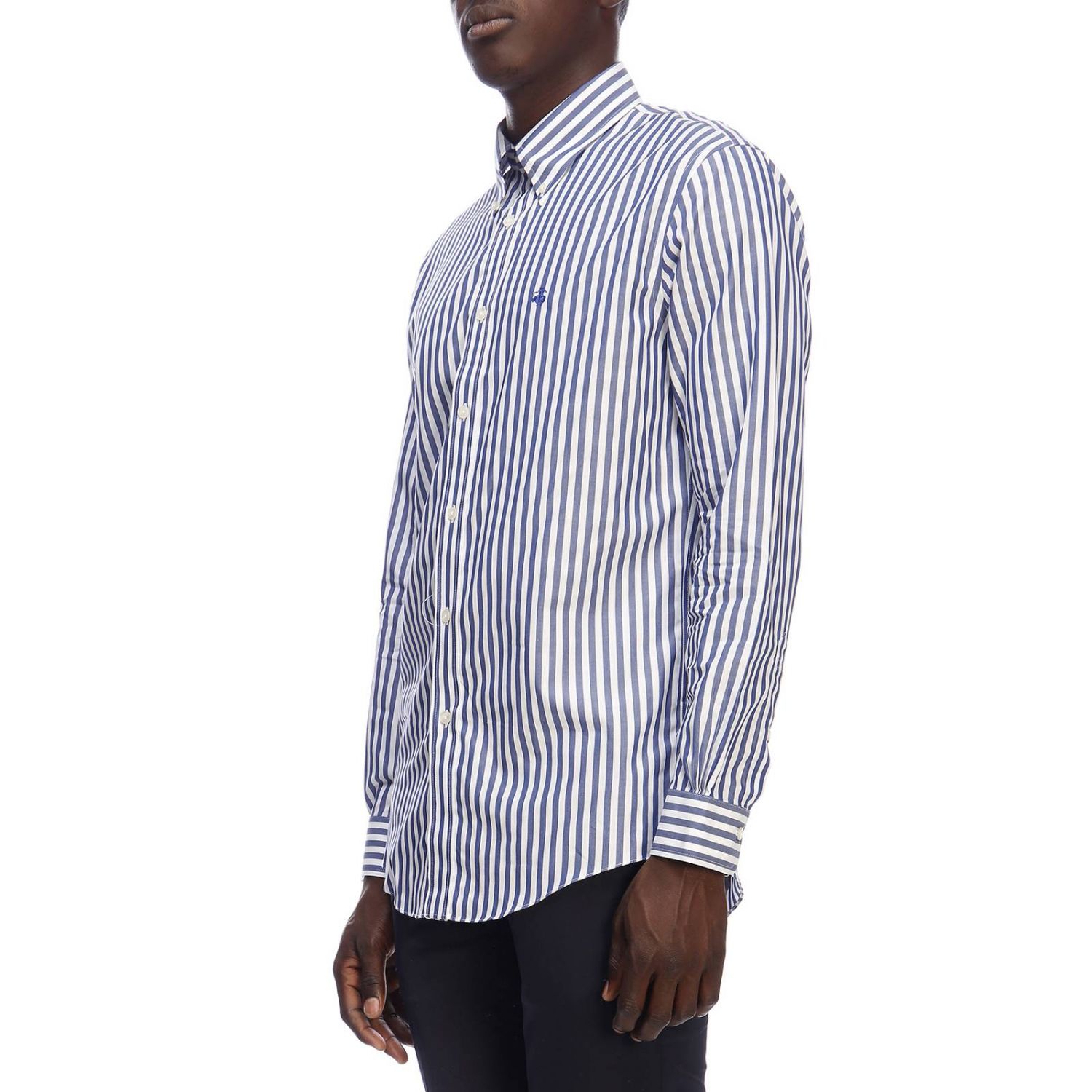 Brooks Brothers Outlet shirt for man Navy Brooks Brothers shirt
