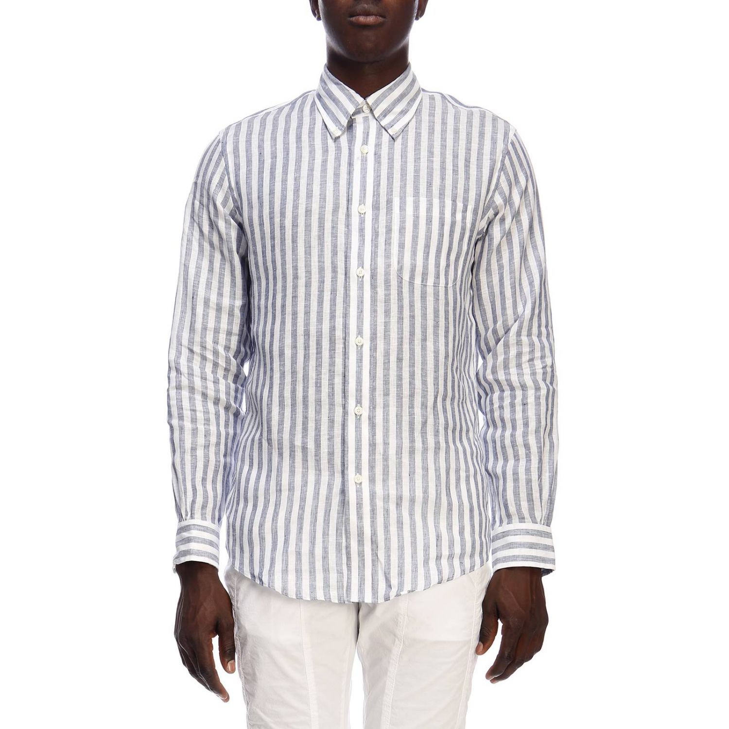 Brooks Brothers Outlet shirt for man Navy Brooks Brothers shirt