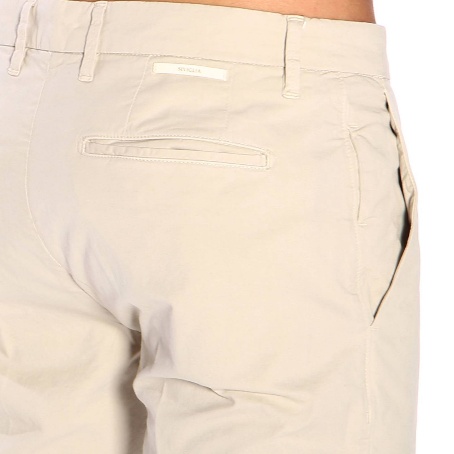 Siviglia Outlet: Pantalone uomo - Ecru | Pantalone Siviglia B2E6 S007  GIGLIO.COM