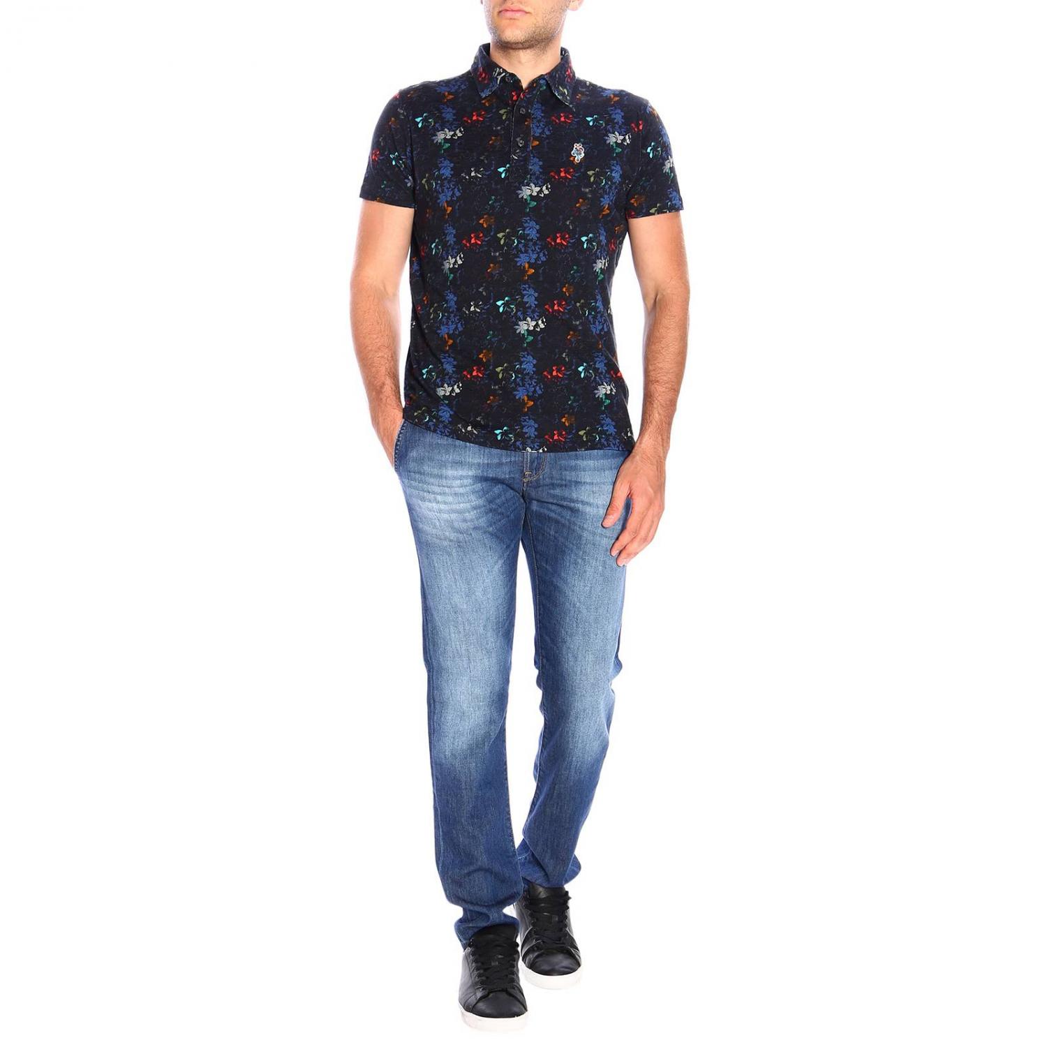 Jeckerson Outlet: Maglia uomo - Blue | Maglia Jeckerson PO101 J030034  GIGLIO.COM
