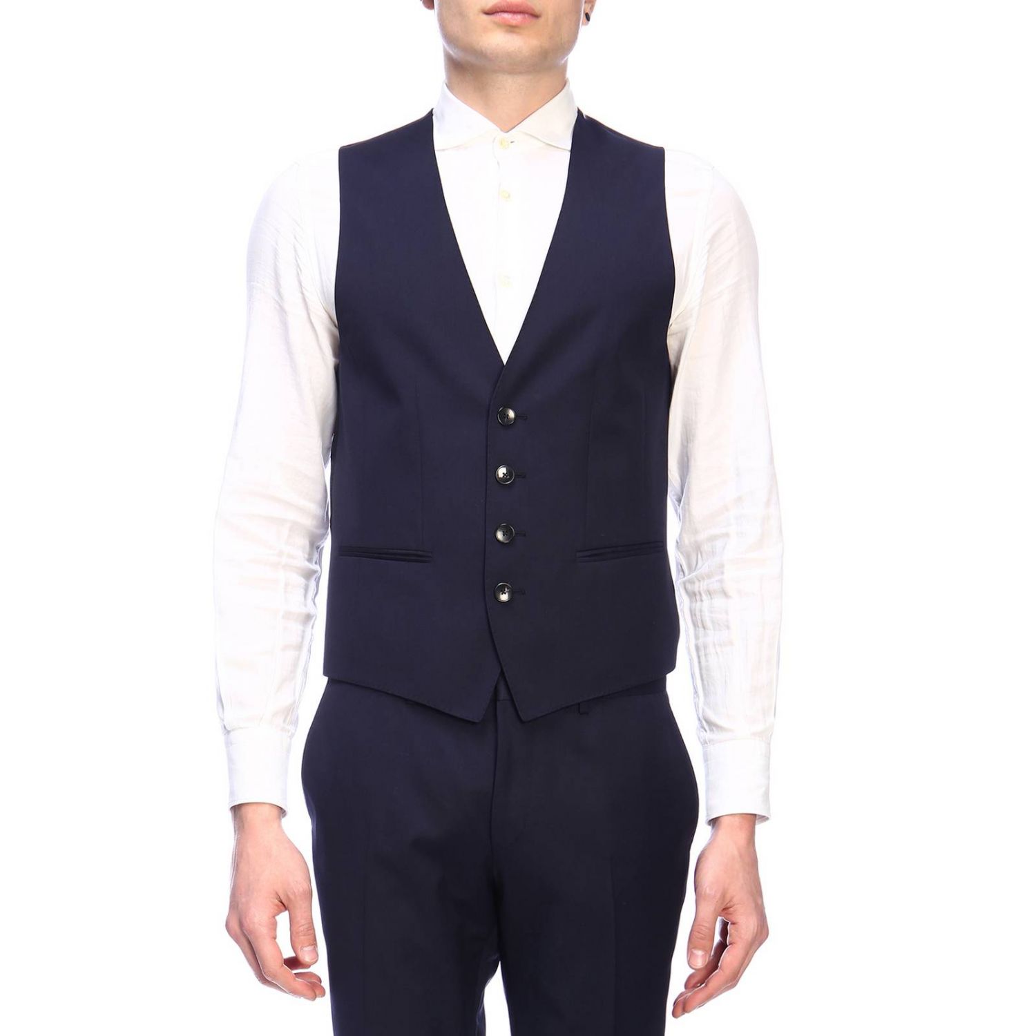 Hugo Boss Outlet: Suit vest men - Blue | Suit Vest Hugo Boss 10191512 ...