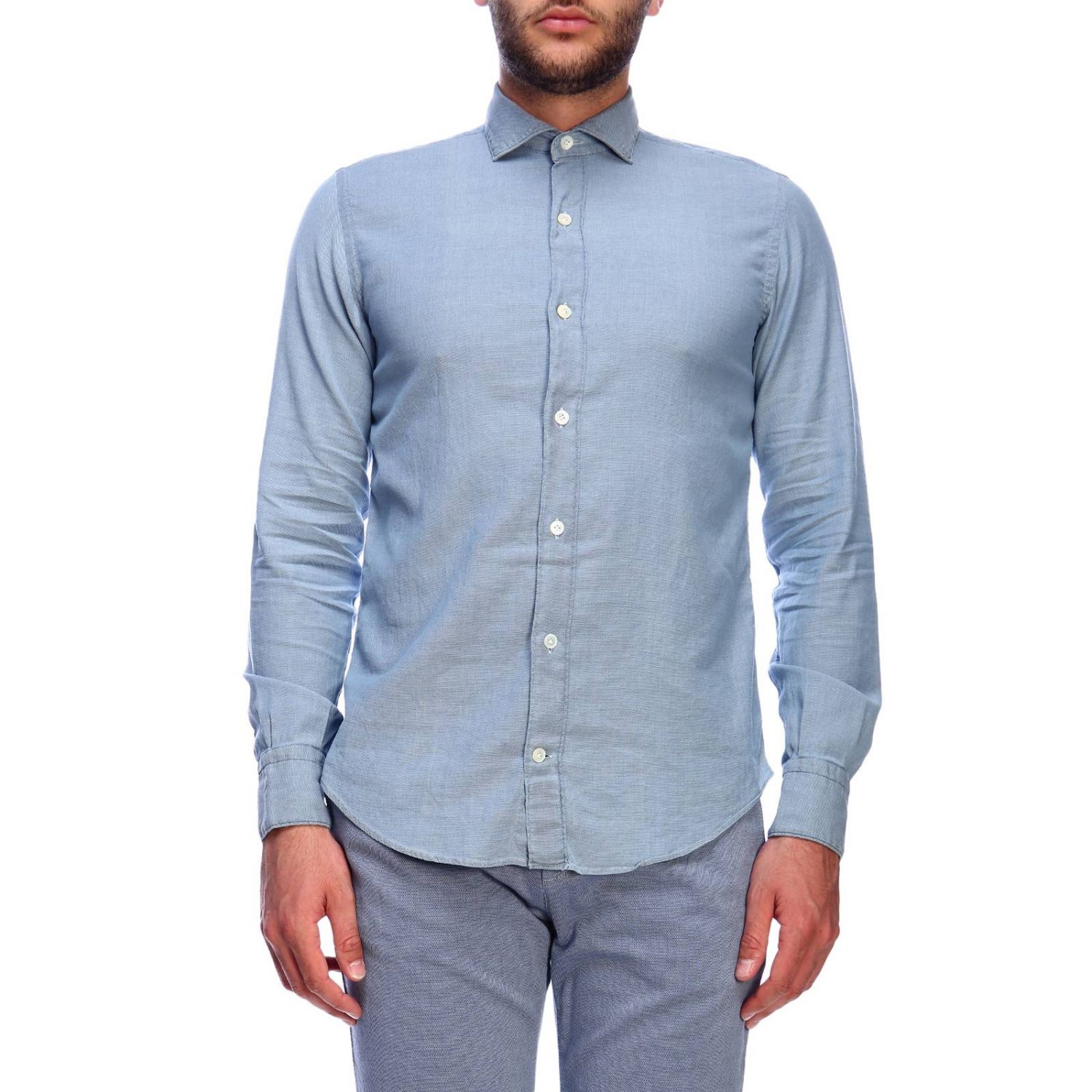 Eleventy Outlet: shirts for man - Denim | Eleventy shirts 979CA0053 ...