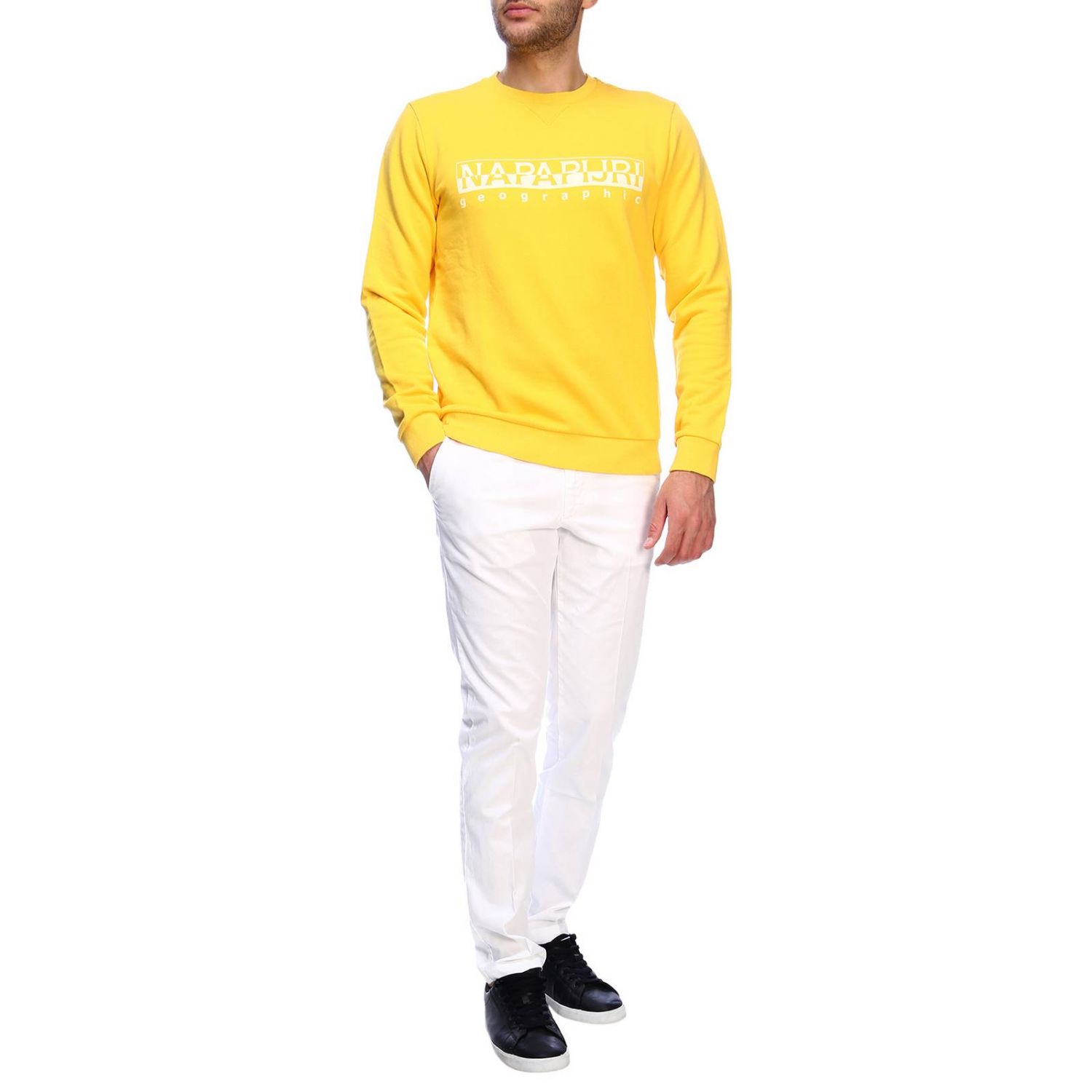 Napapijri Outlet: Sweatshirt men - Yellow | Sweatshirt Napapijri N0YIJ8 ...