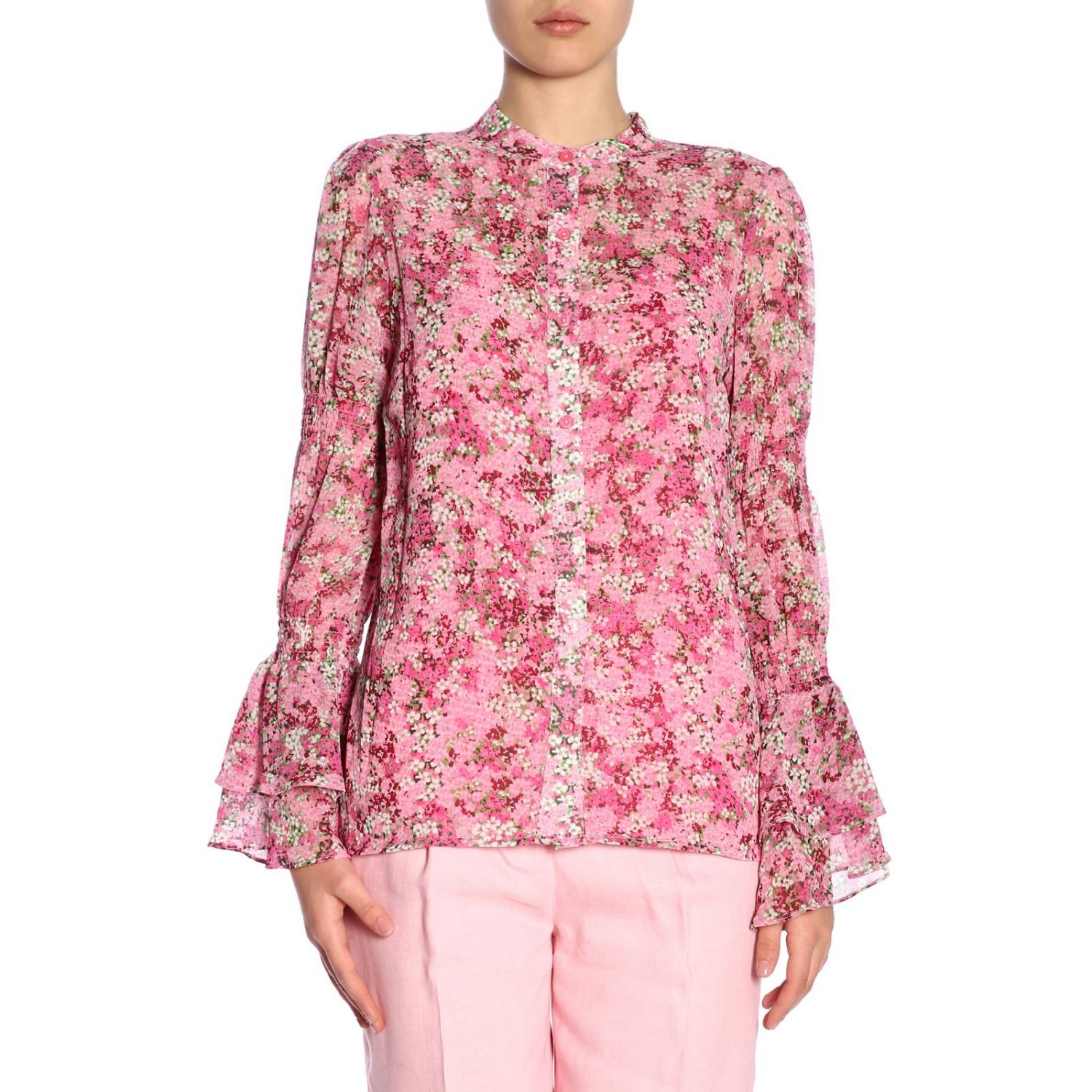 Michael Kors Outlet: Shirt women Michael - Pink | Shirt Michael Kors ...