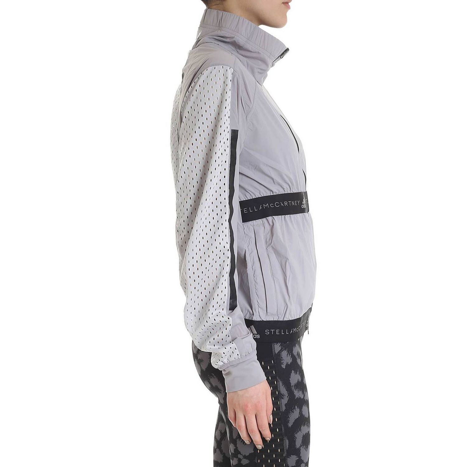 Adidas By Stella Mccartney Outlet Jacket women Grey Jacket Adidas By Stella Mccartney