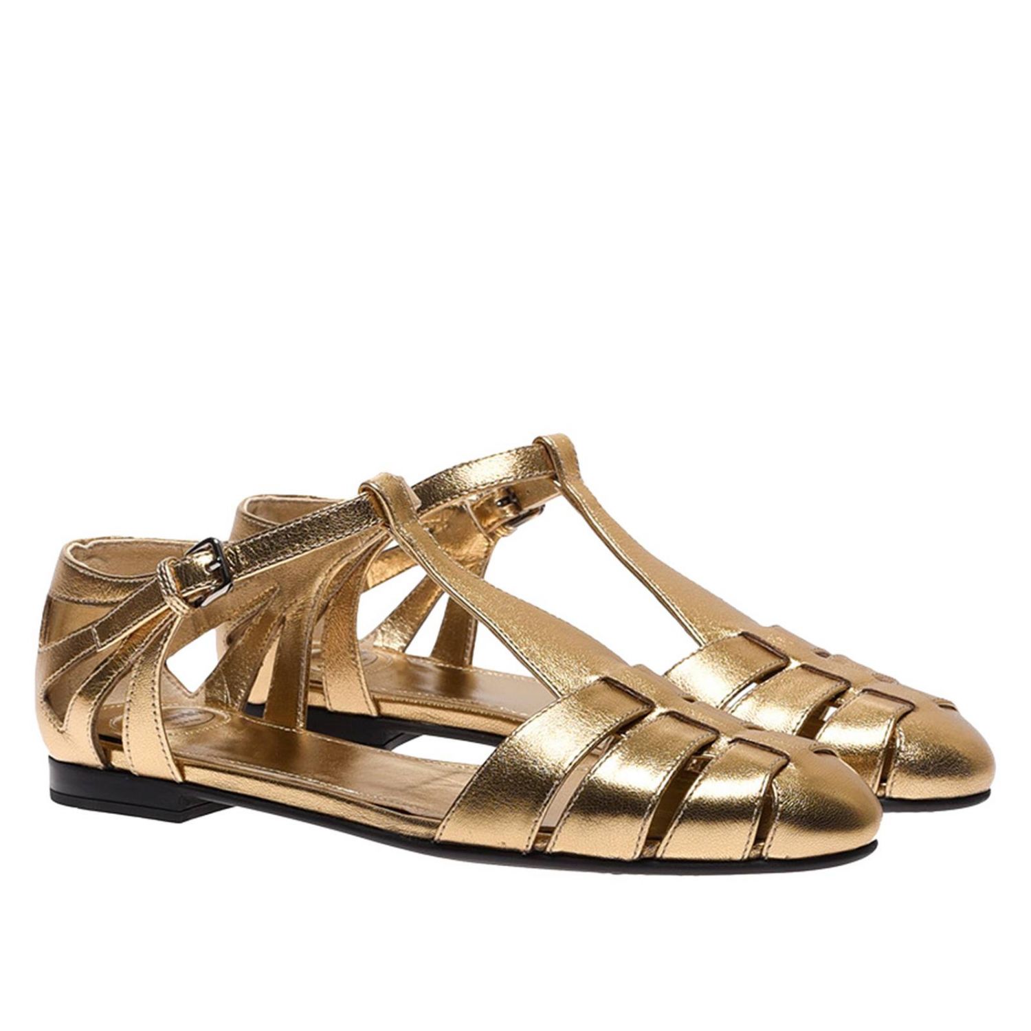 CHURCH'S: Shoes women | Flat Sandals Church's Women Gold | Flat Sandals ...