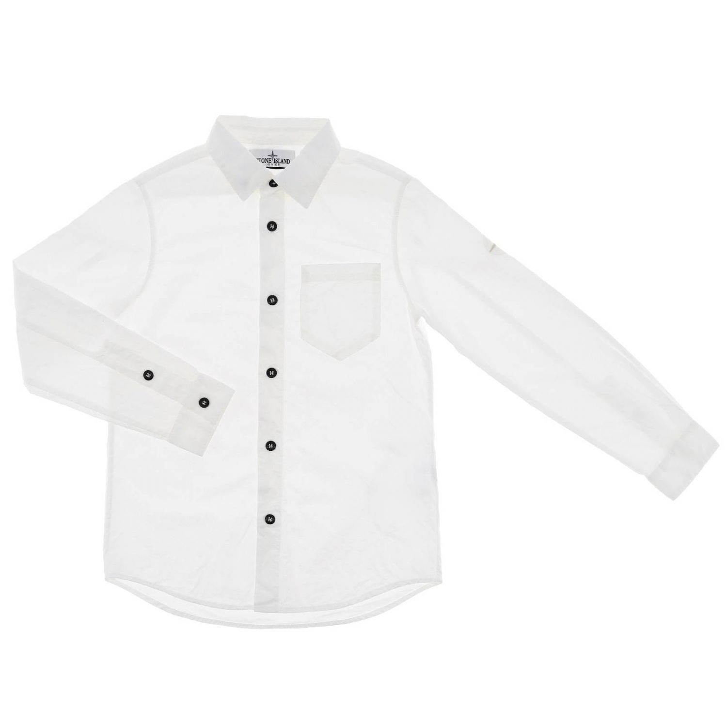 white stone island shirt