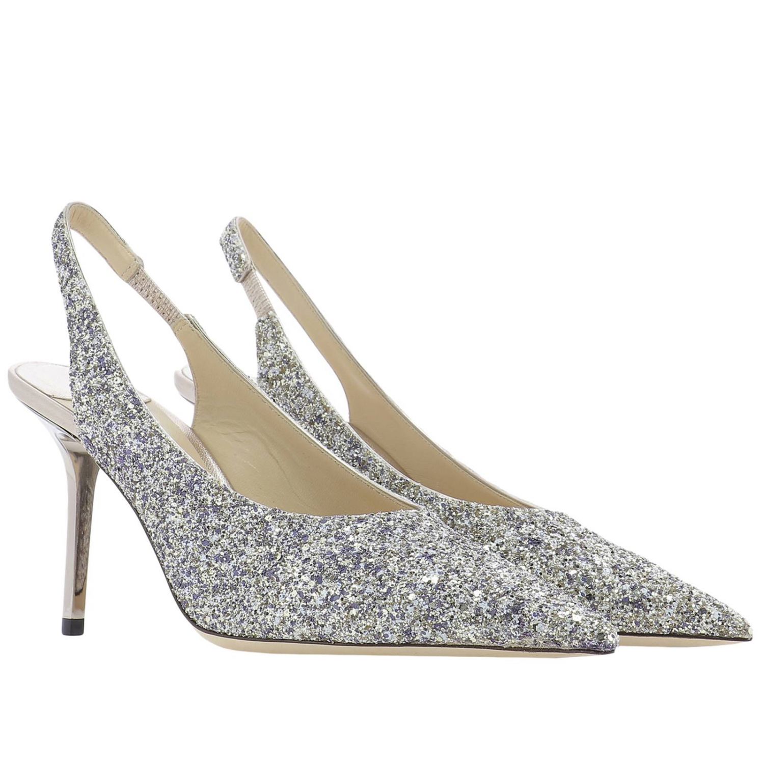 Jimmy Choo Outlet Shoes women Platinum Pumps Jimmy Choo IVY 85 GTZ