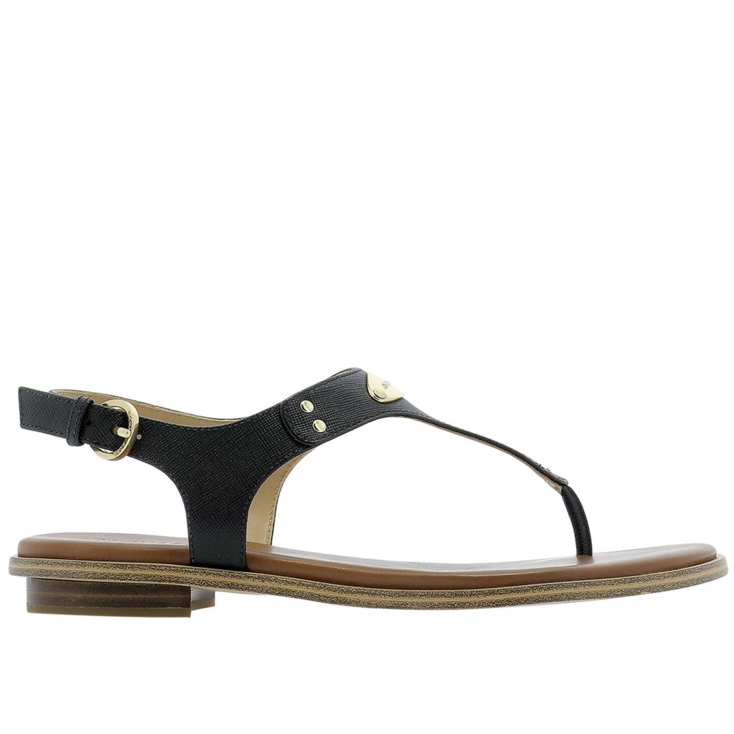 Michael Kors Outlet: flat sandals for woman - Black | Michael Kors flat ...
