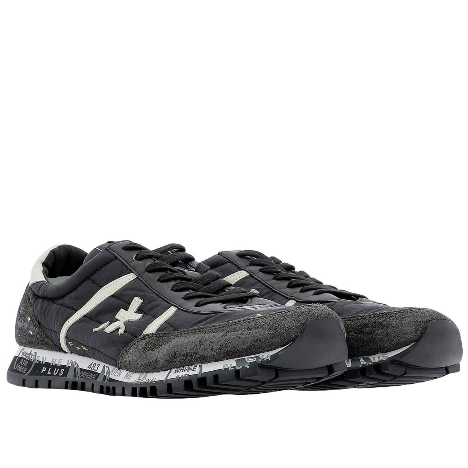 PREMIATA SNEAKERS LANDER 5196 Uomo Grigio Nero | Mascheroni Store