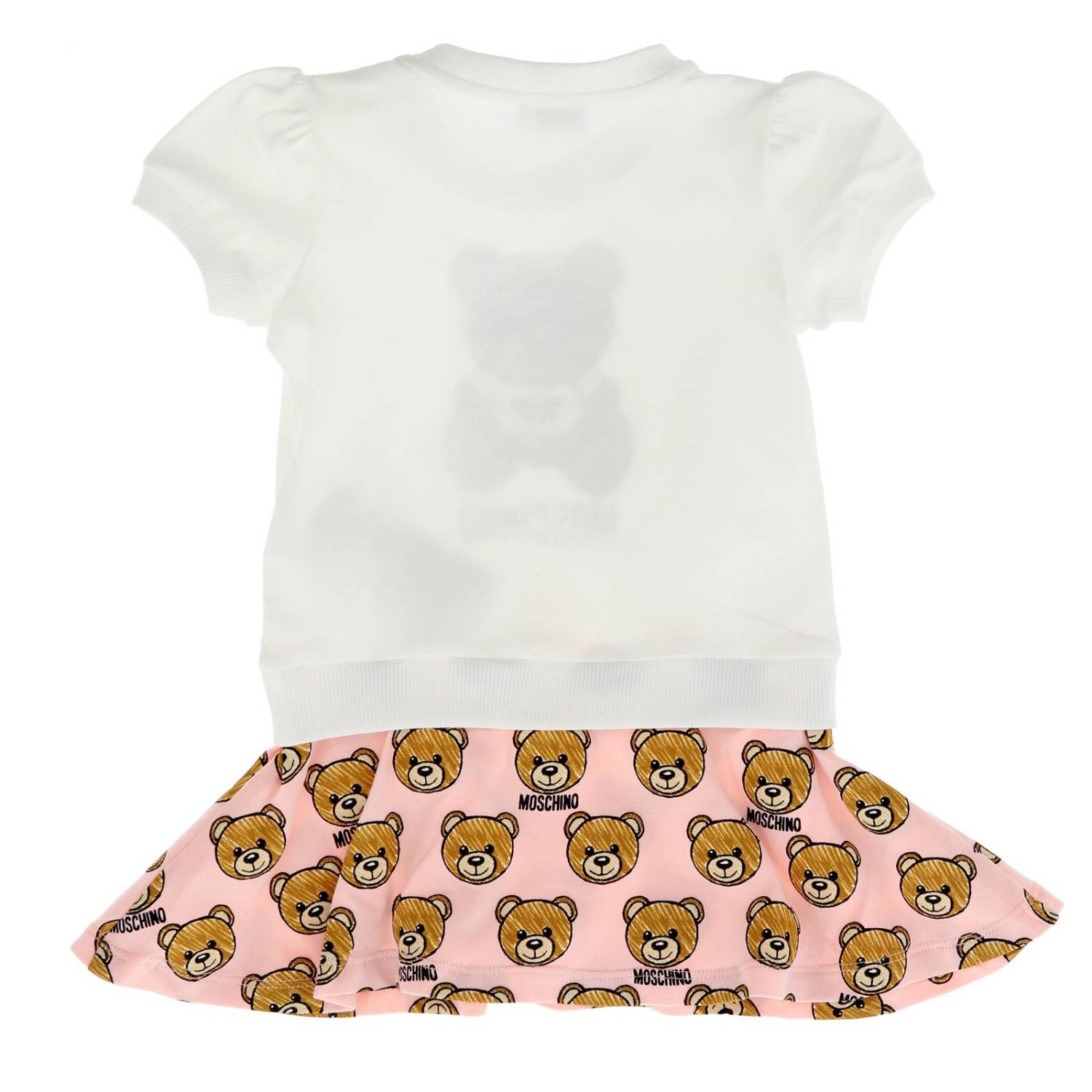 Moschino Baby Outlet dress for girls Pink Moschino Baby dress