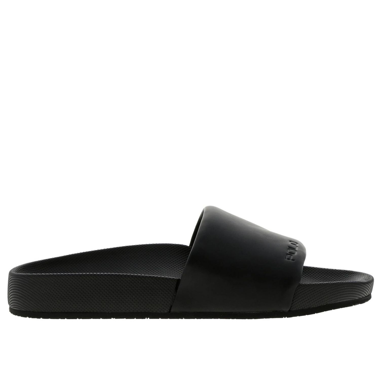 black polo sandals