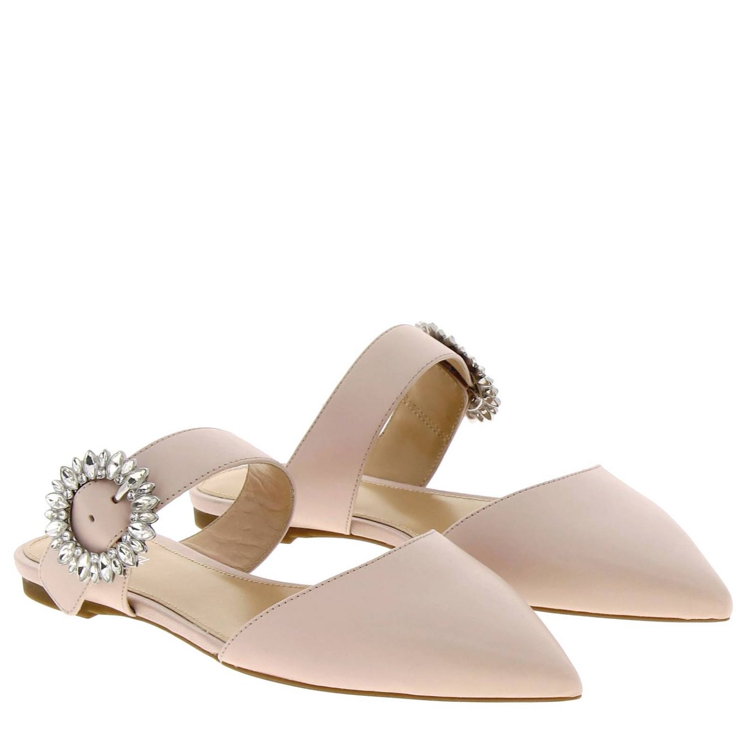 mk pink flats