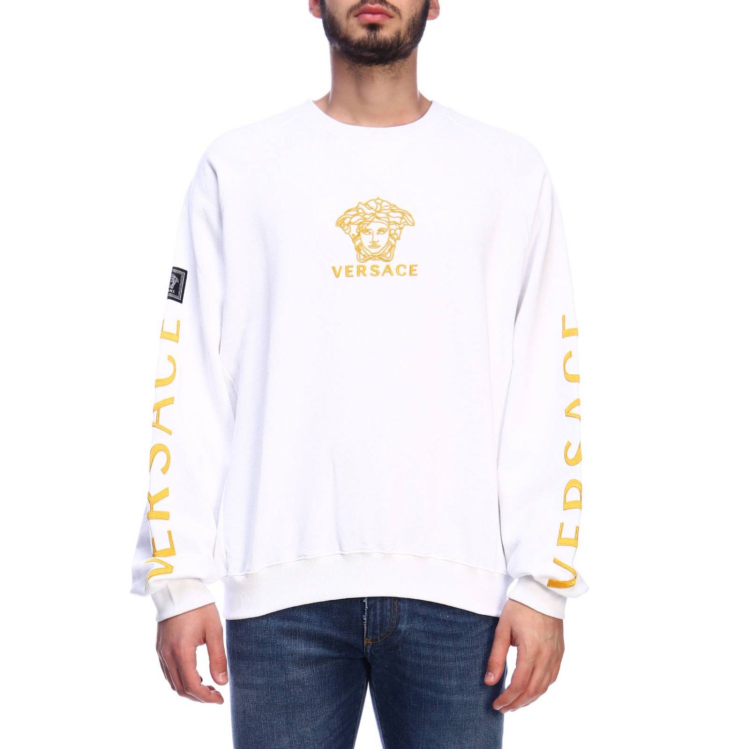 versace sweatshirt white