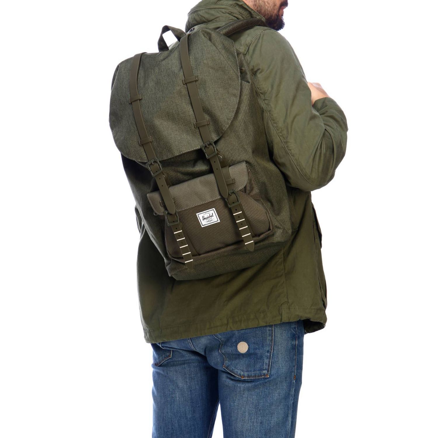 Herschel Supply Co. Outlet Zaino in tela operata con multi fibbie