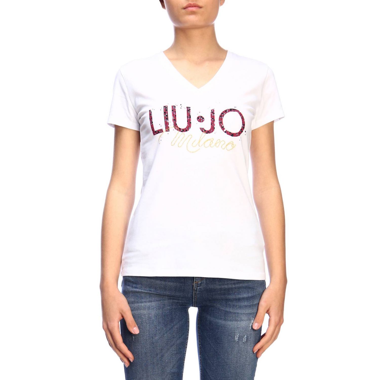 Liu Jo Outlet: T-shirt women | T-Shirt Liu Jo Women White | T-Shirt Liu ...