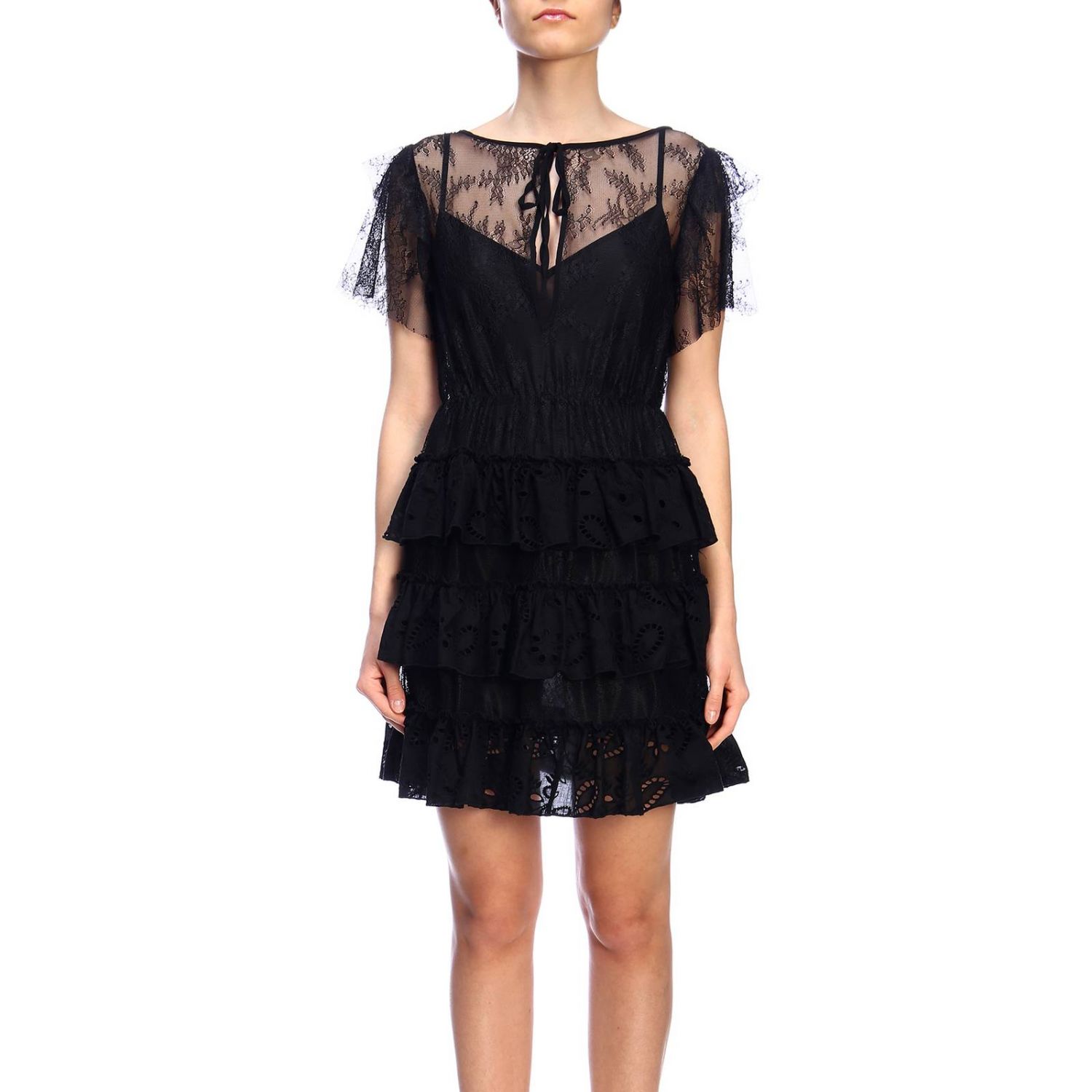 Liu Jo Outlet: Dress women - Black | Dress Liu Jo F19129J1805 GIGLIO.COM