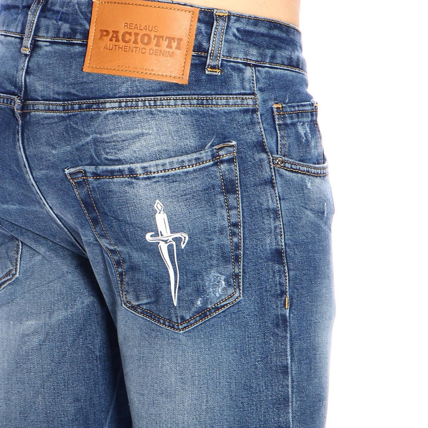 Paciotti Outlet: Jeans uomo - Blue | Jeans Paciotti A1121 GIGLIO.COM