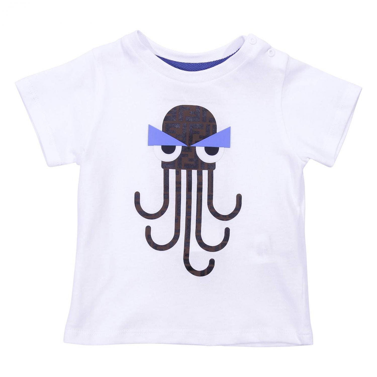 T-Shirt Fendi Kids | T-Shirt Kids Fendi BMI171 7AJ Giglio EN