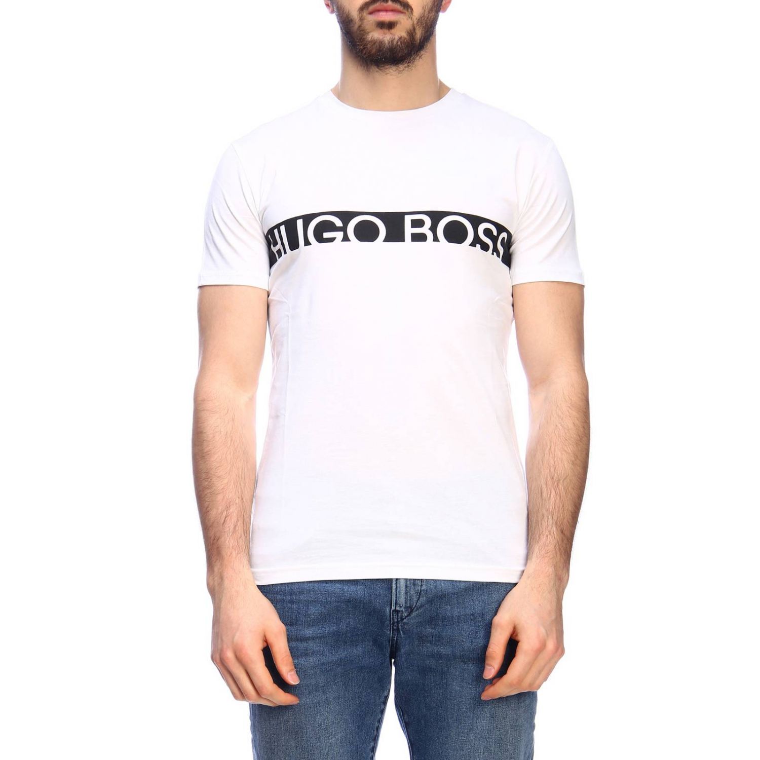 Hugo Boss Outlet: T-shirt men | T-Shirt Hugo Boss Men White | T-Shirt