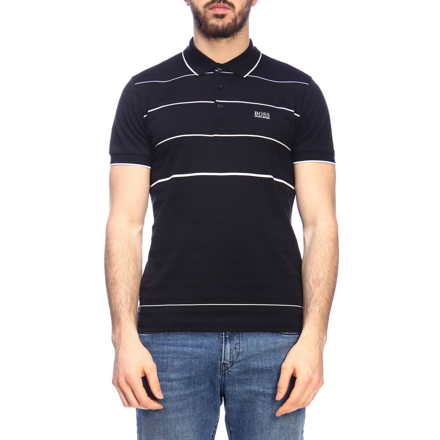 Hugo Boss Outlet Herren tshirt Schwarz Hugo Boss TShirt 510215015 PADDY online auf