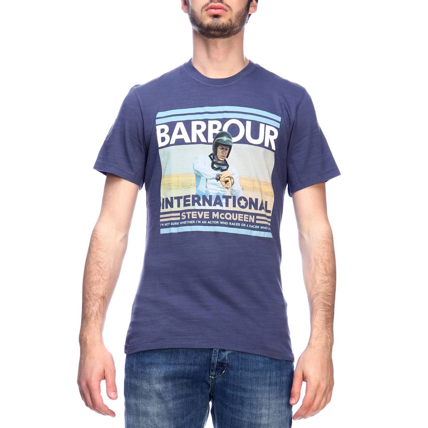 mens barbour t shirt