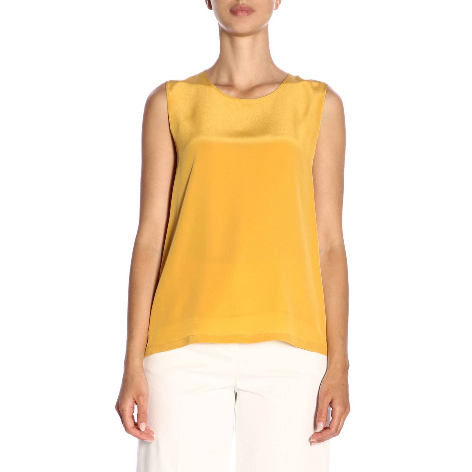 max-mara-outlet-top-women-top-max-mara-women-ocher-top-max-mara