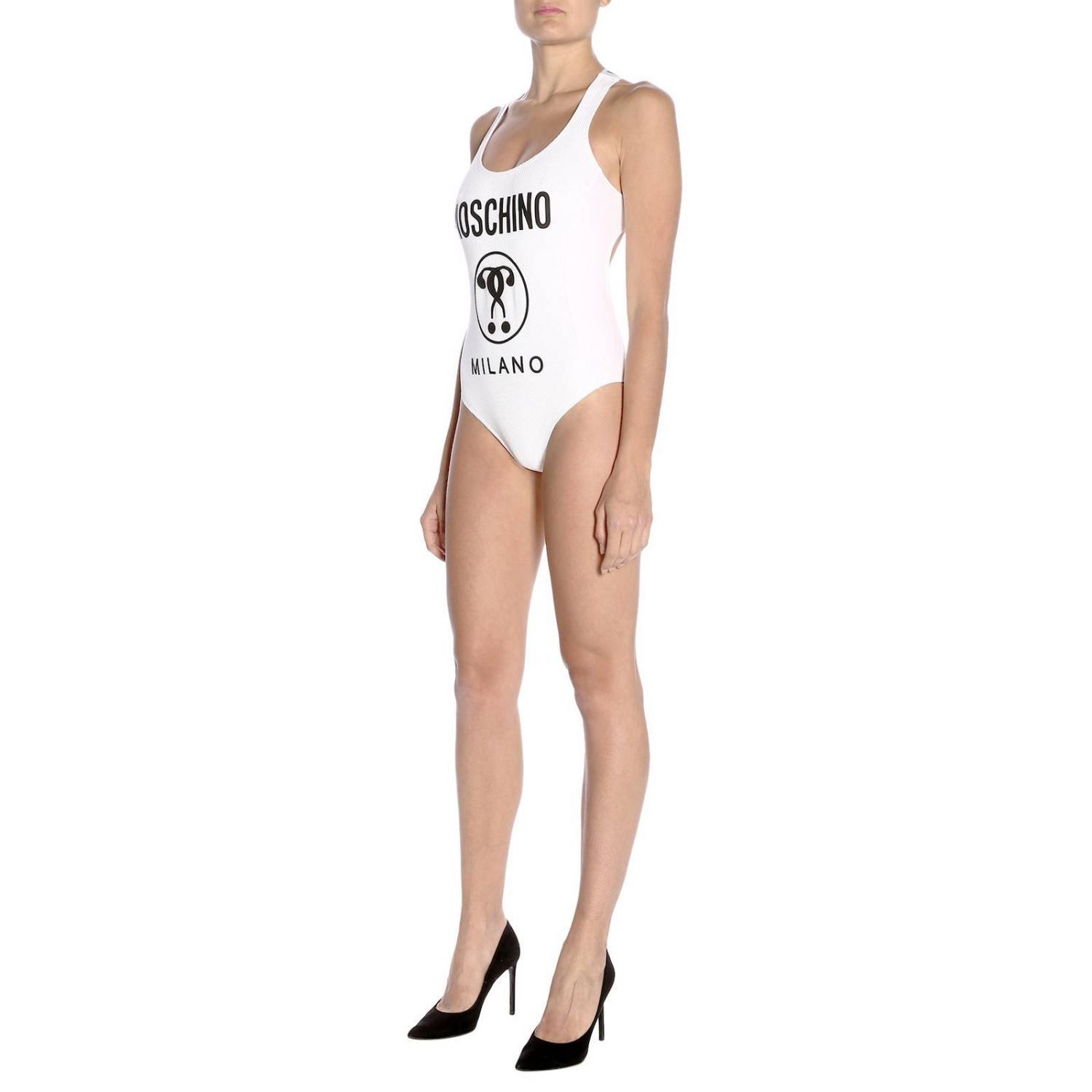moschino white swimsuit