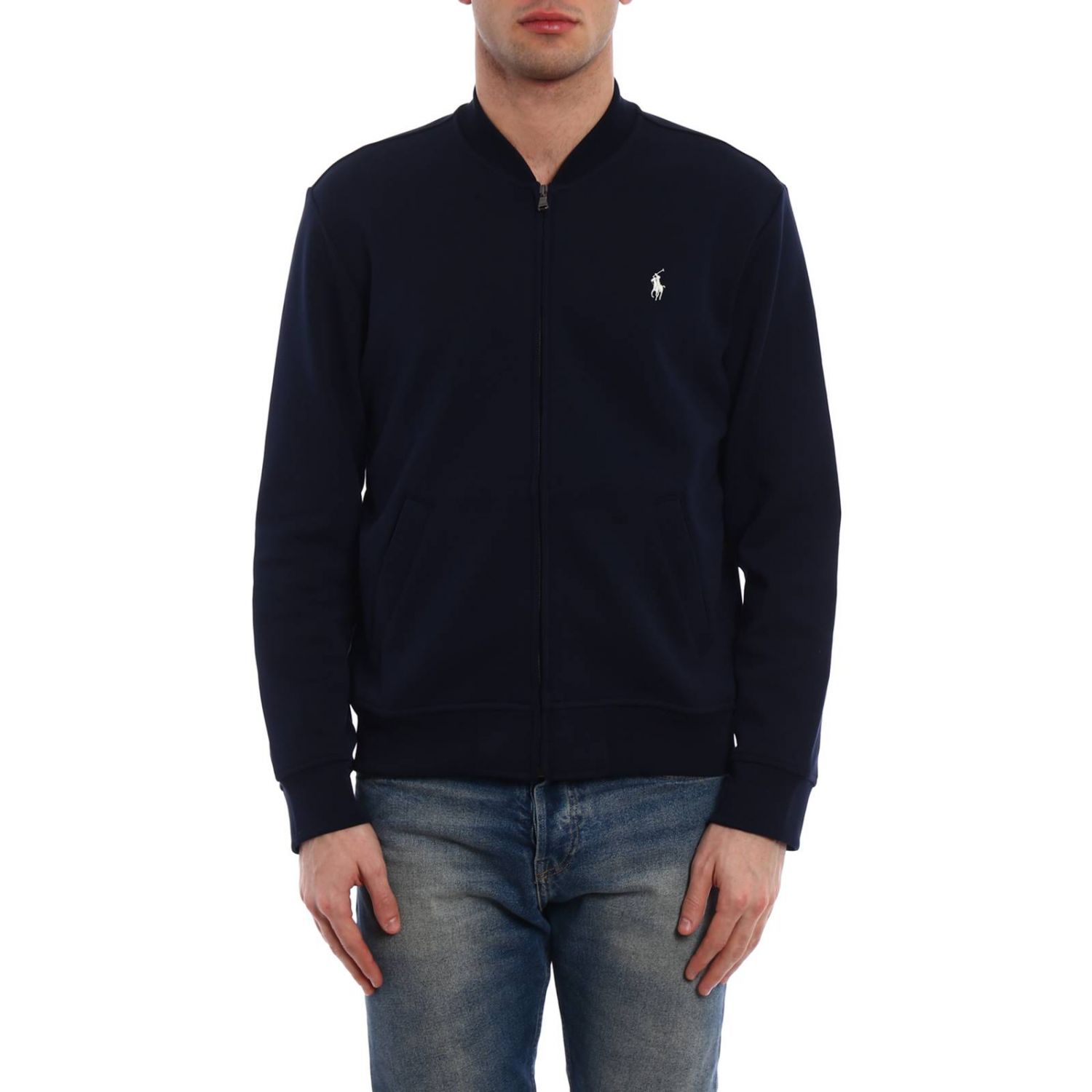 Polo Ralph Lauren Outlet: sweater for man - Navy | Polo Ralph Lauren ...