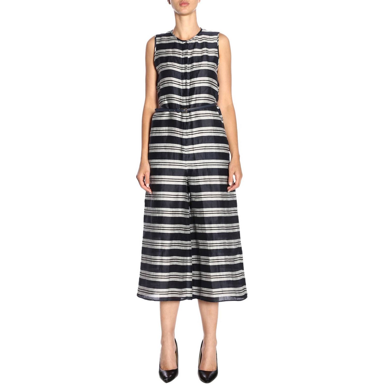 Max Mara Outlet: Jumpsuits woman - Striped | Max Mara Jumpsuits ...