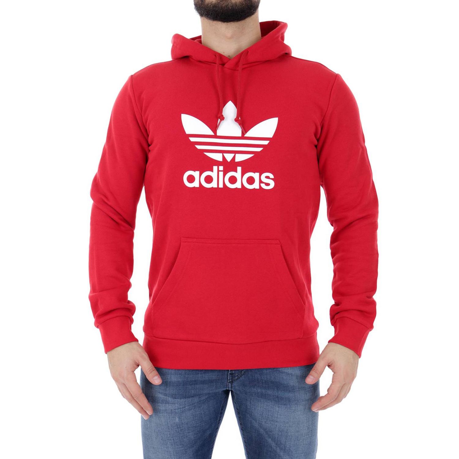  pull adidas homme  rouge