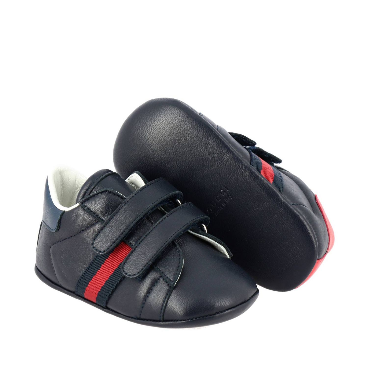 GUCCI: Zapatos para bebé, Azul Oscuro | Zapatos Gucci 500852 en línea