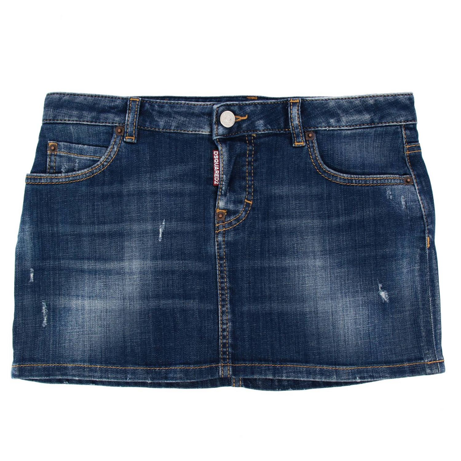 Dsquared2 Junior Outlet: Skirt kids - Denim | Skirt Dsquared2 Junior ...