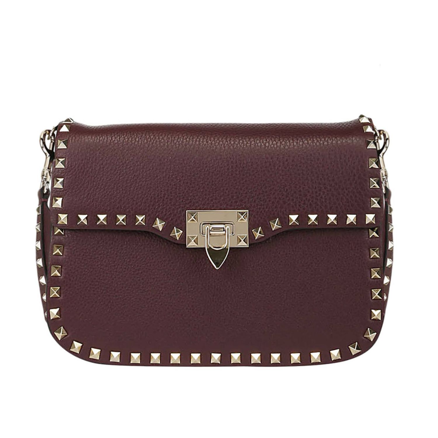 Valentino Garavani Outlet: Rockstud shoulder bag in leather | Crossbody ...