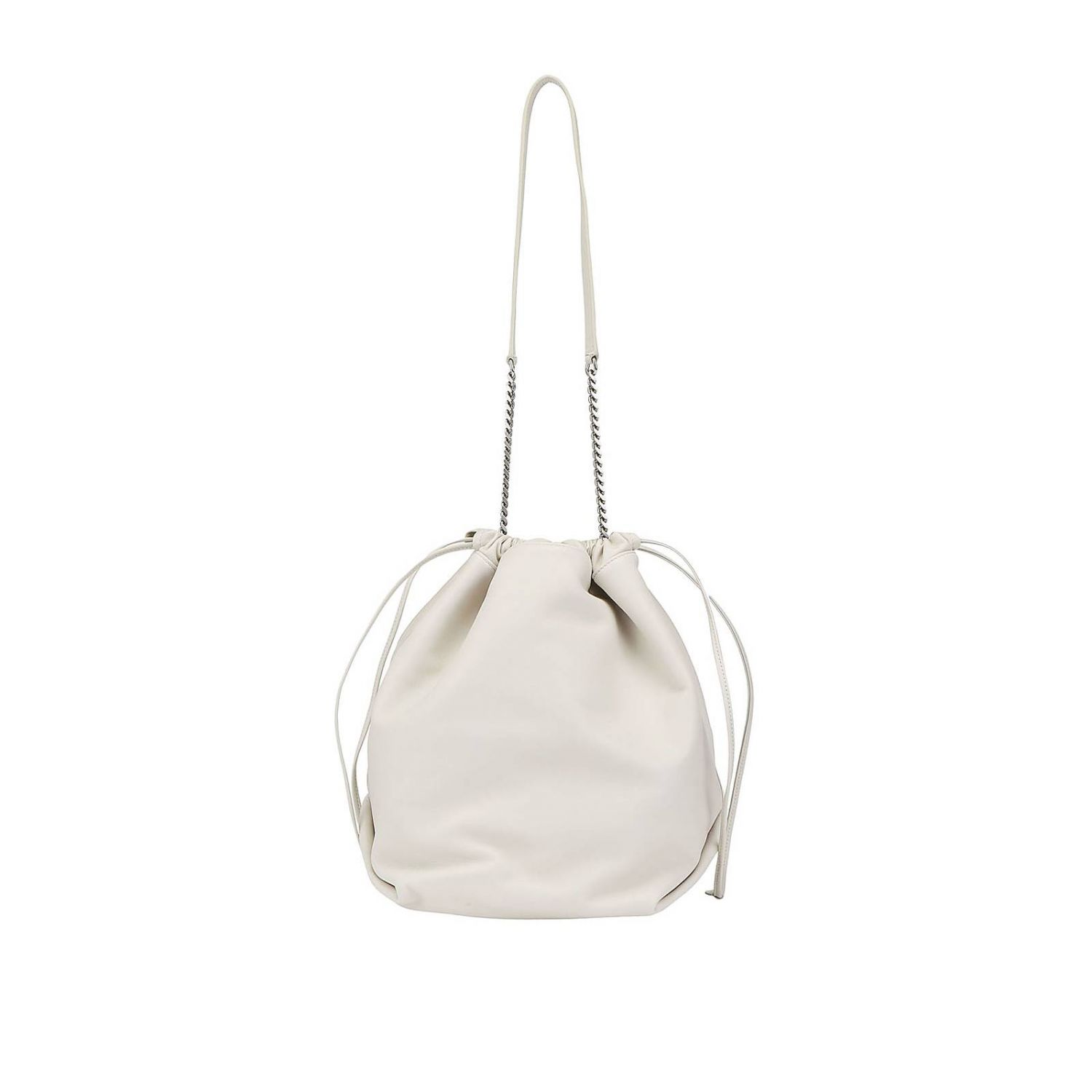 Saint Laurent Teddy Bucket Bag With Shoulder Strap Backpack Saint Laurent Women Cream Backpack Saint Laurent 538447 0yp0e Giglio En