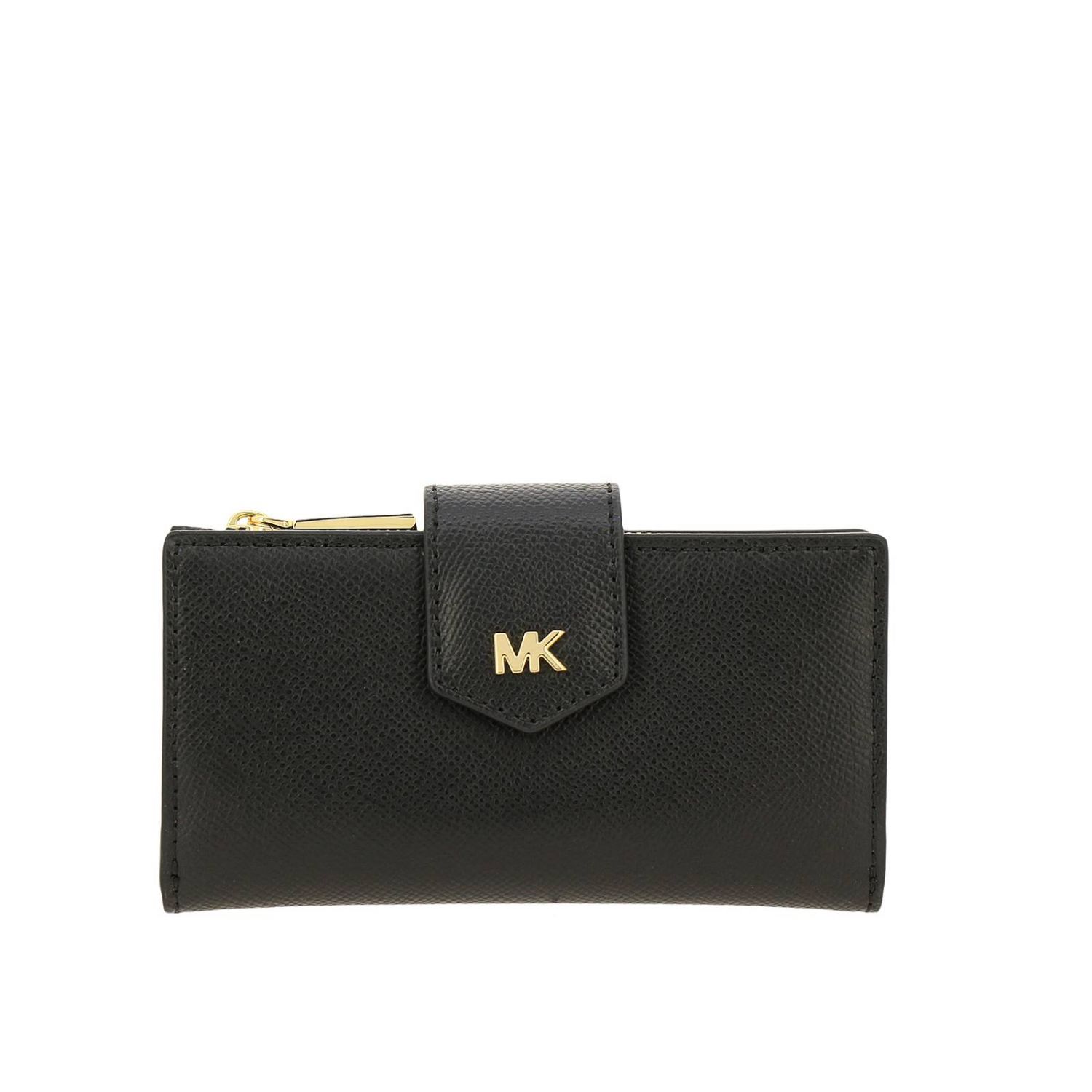 Roux forfriskende Borger Michael Michael Kors Outlet: Money Pieces wallet in leather | Wallet Michael  Michael Kors Women Black | Wallet Michael Michael Kors 32T9GF6F2L GIGLIO.COM