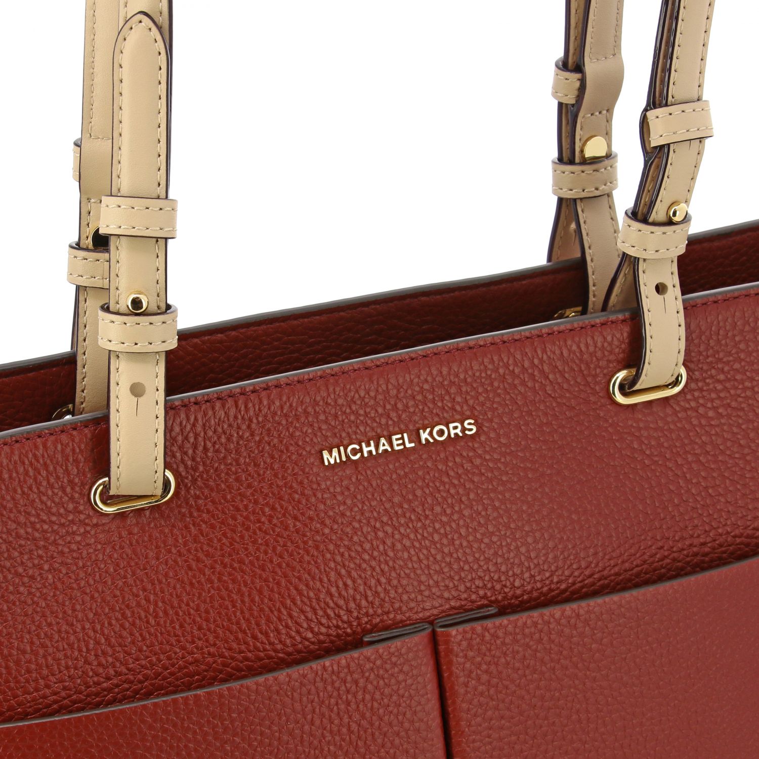 Borsa bedford Brn/brt red Michael Kors - Le Follie Shop