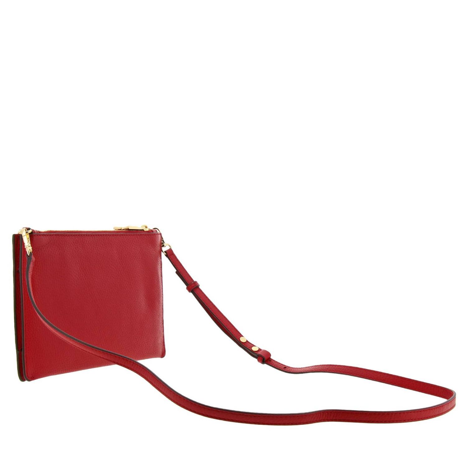 michael kors red clutch bag