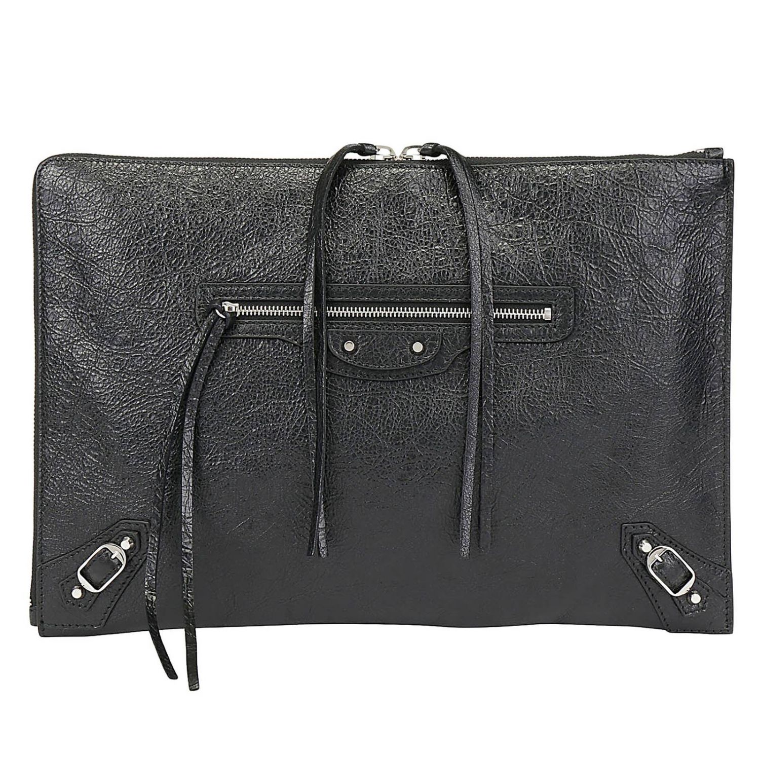 Balenciaga Outlet City clutch bag in leather with full zip Wallet