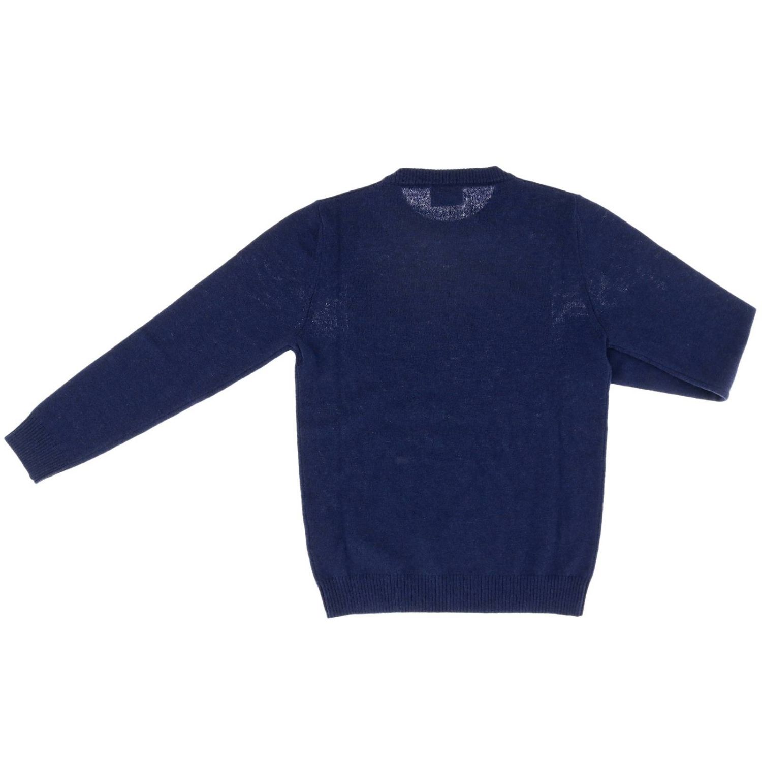 FENDI: crew-neck sweater with maxi logo 