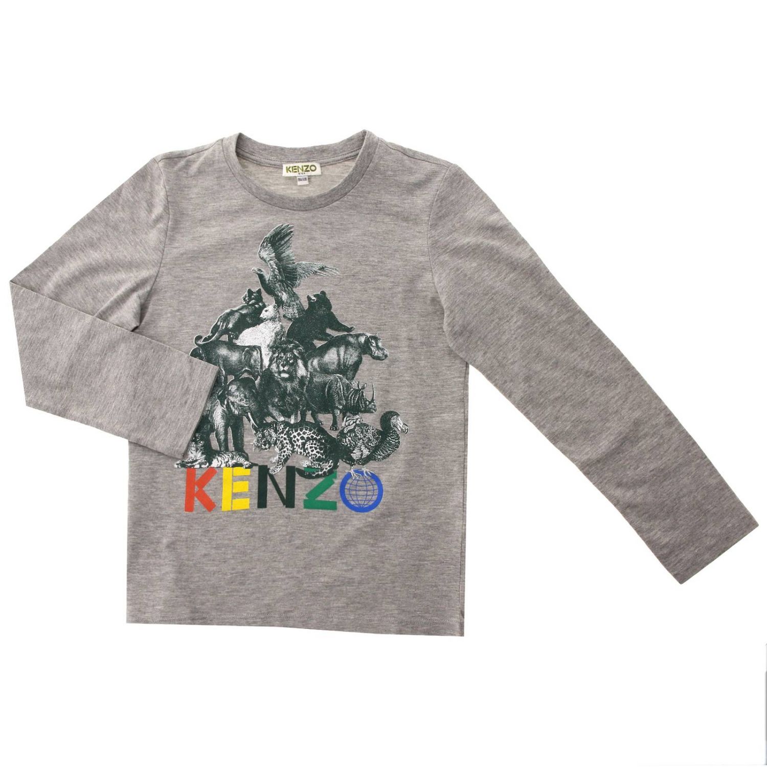 magliette kenzo bambino grigio